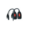 1ch POE injector + splitter DL-48 (for IP cameras)