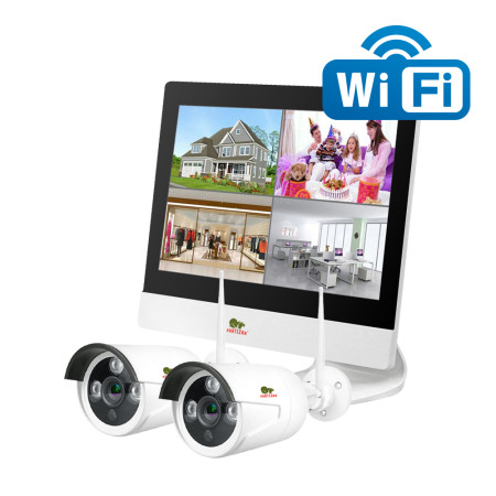1.0MP Outdoor LCD Wi-Fi set IP-23 2xCAM + 1xNVR