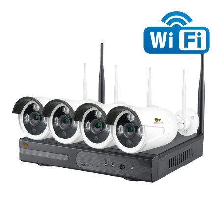 1.0MP Outdoor Wi-Fi set IP-21 4xCAM + 1xNVR