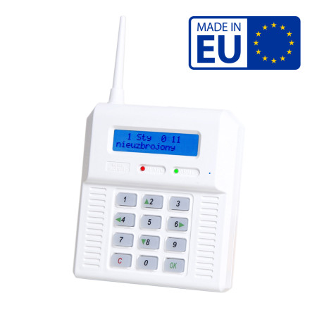 Wireless alarm control panel with built-in GSM module CB32-GN