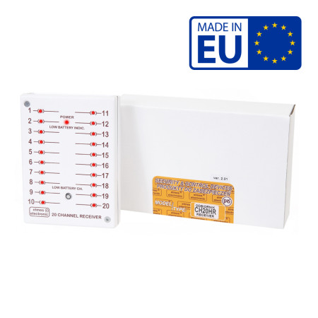 20 channels superheterodyne wireless receiver CH20HR