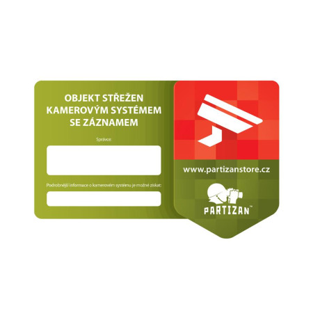 Sticker CCTV GDPR CZ